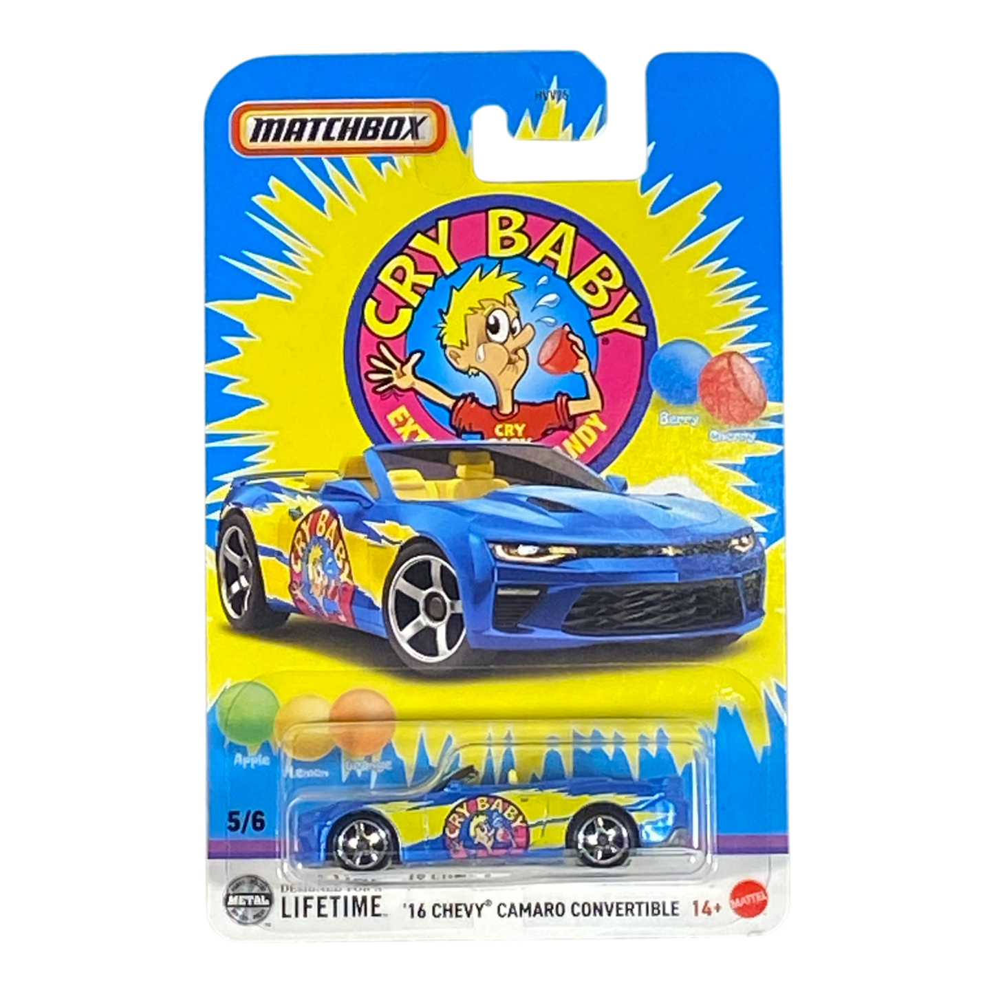 Matchbox '16 Chevy Camaro Convertible "Cry Baby" - Matchbox Candy Series 5/6