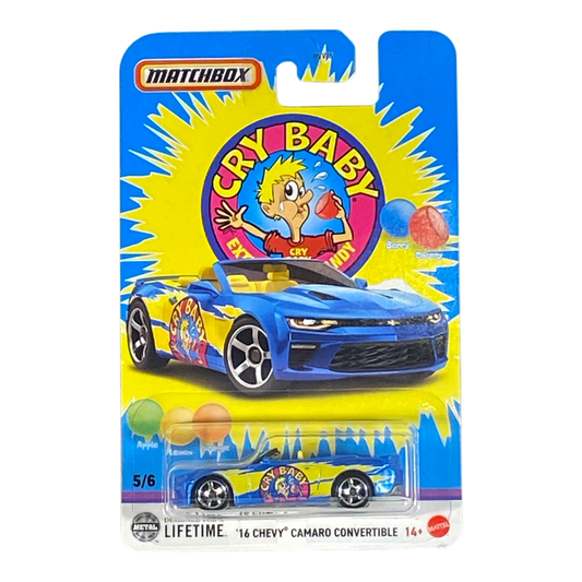 Matchbox '16 Chevy Camaro Convertible "Cry Baby" - Matchbox Candy Series 5/6