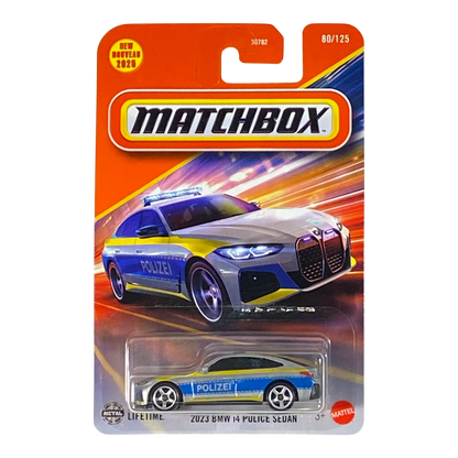 Matchbox 2023 BMW i4 Police Sedan | 2025 Matchbox Series 80/125