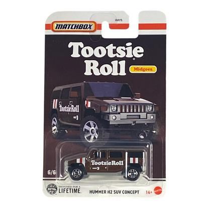 Matchbox Hummer H2 SUV Concept (Tootsie Roll) - Matchbox Candy Series 6/6