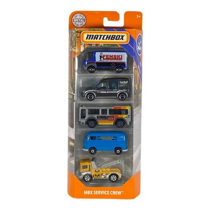 Matchbox MBX Service Crew | 5 Pack Edition