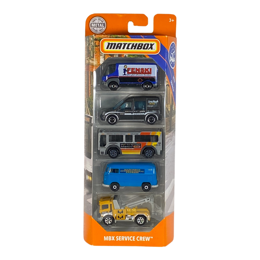 Matchbox MBX Service Crew | 5 Pack Edition