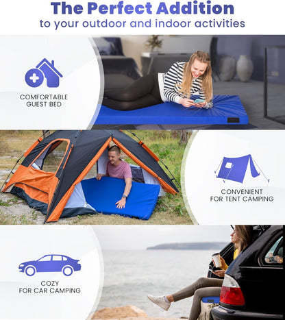 Home Bed Comfort with the Matrix Air-Cell Memory Foam Camping Mattress