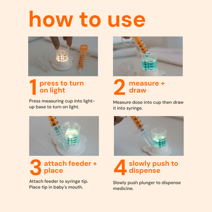 oogiebear light-up baby medicine kit (4-piece)