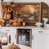 Indoor/Outdoor Metal Pumpkin with Lid