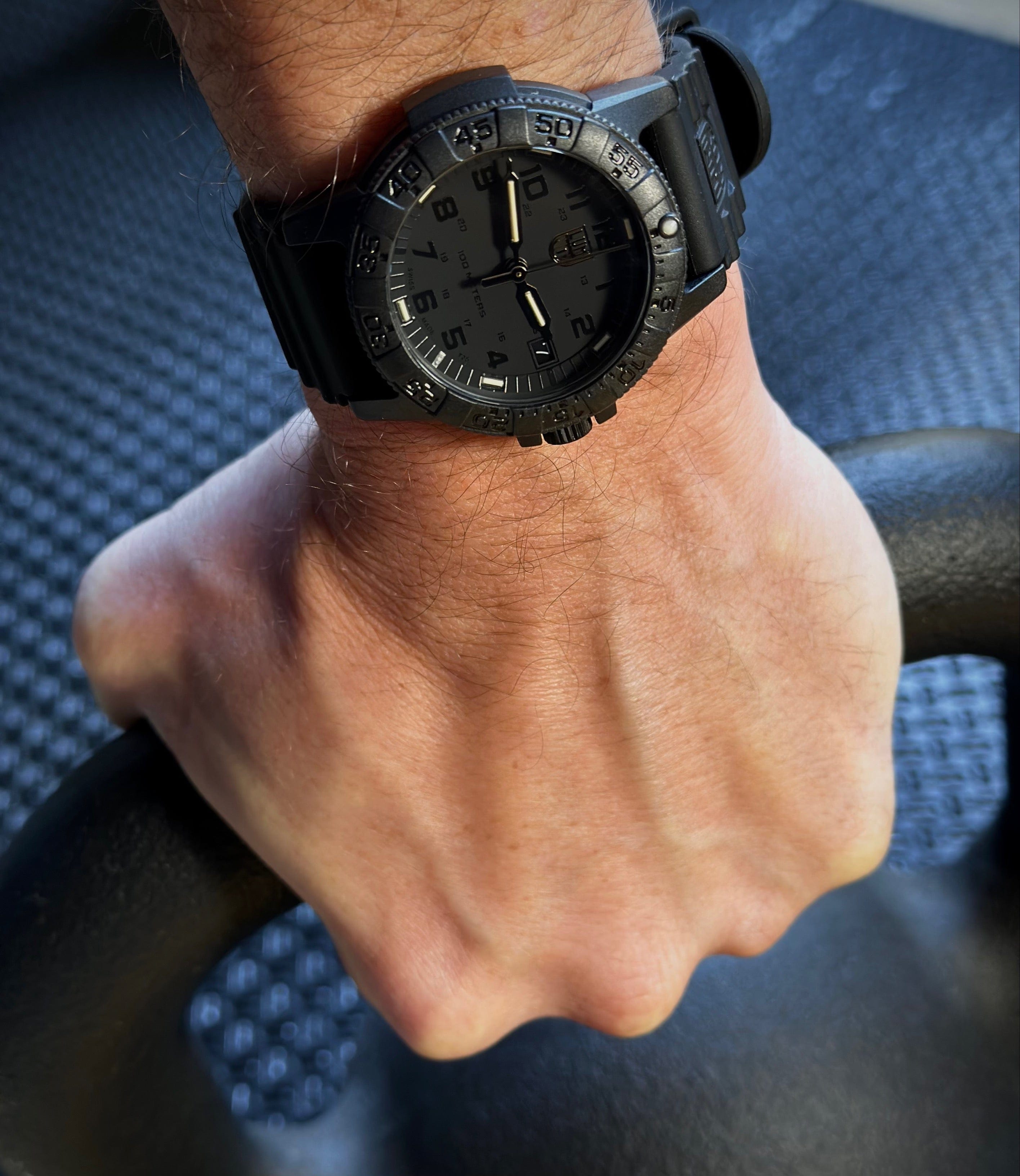 Leatherback SEA Turtle, 39 mm, Outdoor Watch, Blackout