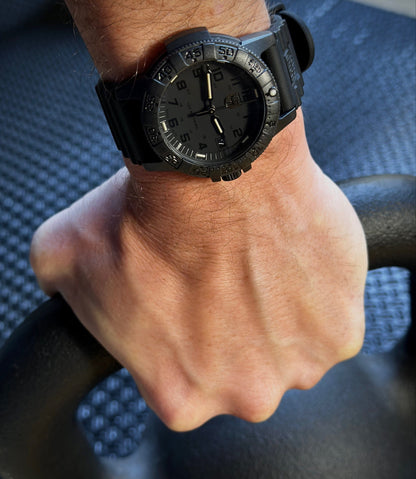 Leatherback SEA Turtle, 39 mm, Outdoor Watch, Blackout