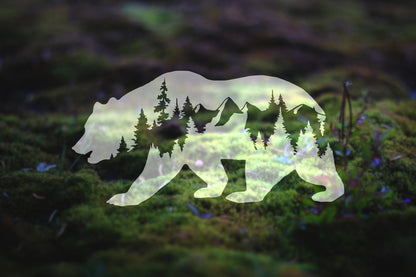 Mountain Bear Vinyl Decal | 31
