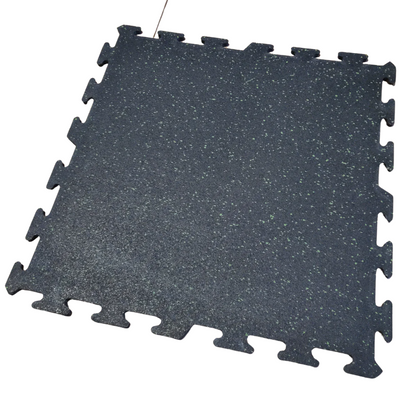 NEW Hammer Clad 18mm (3/4" Nominal) Premium Rubber Floor Tiles and Gym Tile Flooring Interlock