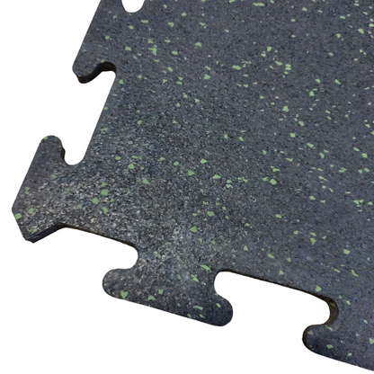NEW Hammer Clad 18mm (3/4" Nominal) Premium Rubber Floor Tiles and Gym Tile Flooring Interlock