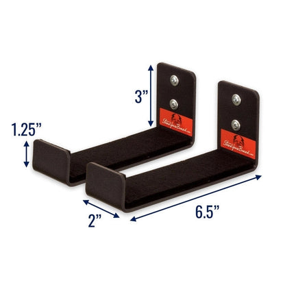 6.5" x 2.5" Mineral Minimalist Wall Hooks | Medium | 2-Pack | Holds 30 lbs