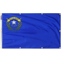 Nevada Flag with Grommets Along the Edges for Wall Hanging