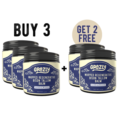 Whipped Bison Tallow & Manuka Honey Moisturizing Balm