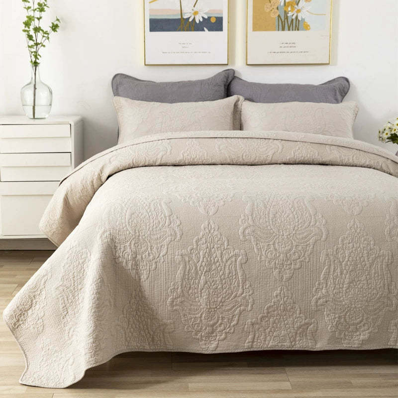 American-Style Large Cotton Quilting Embroidery Foreign Trade Bedspread