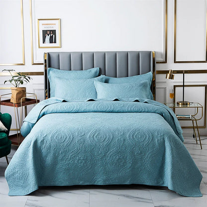 Export High-Grade Plain Embroidered Two Sides Palm Leaf Bedspread