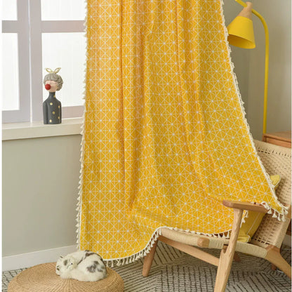 Nordic Linen Curtain Kitchen Curtain