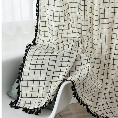 Nordic Linen Curtain Kitchen Curtain