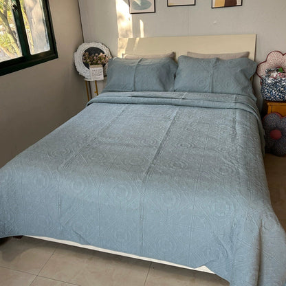 American-Style Large Cotton Quilting Embroidery Foreign Trade Bedspread