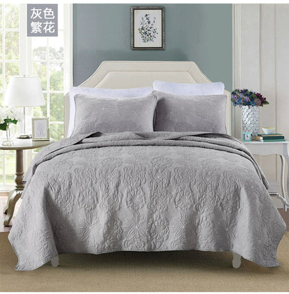 American-Style Large Cotton Quilting Embroidery Foreign Trade Bedspread