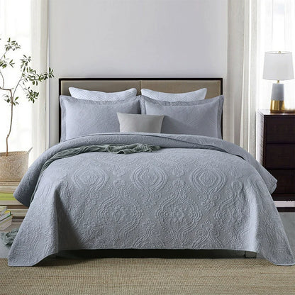 Export High-Grade Plain Embroidered Two Sides Palm Leaf Bedspread