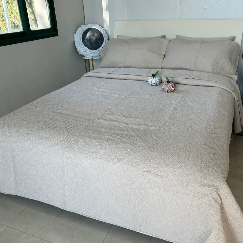 American-Style Large Cotton Quilting Embroidery Foreign Trade Bedspread