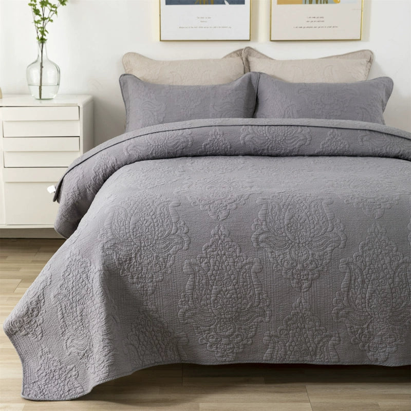 American-Style Large Cotton Quilting Embroidery Foreign Trade Bedspread