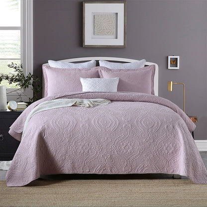 Export High-Grade Plain Embroidered Two Sides Palm Leaf Bedspread
