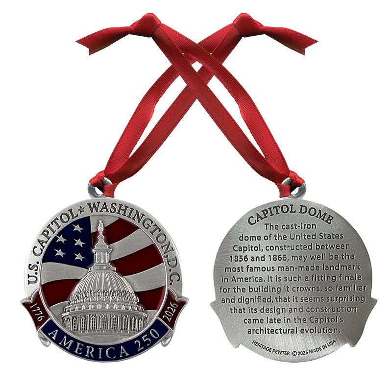 America's 250th Anniversary Capitol Dome Ornament (w/ Back Text)