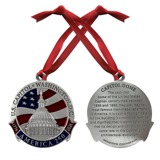 America's 250th Anniversary Capitol Dome Ornament (w/ Back Text)
