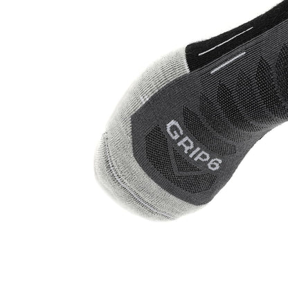 Obsidian - Run Ankle Midweight Merino Wool Sock
