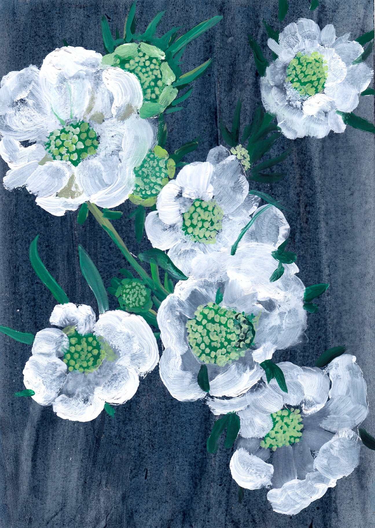 October Blooms II Art Print – Floral Wall Art