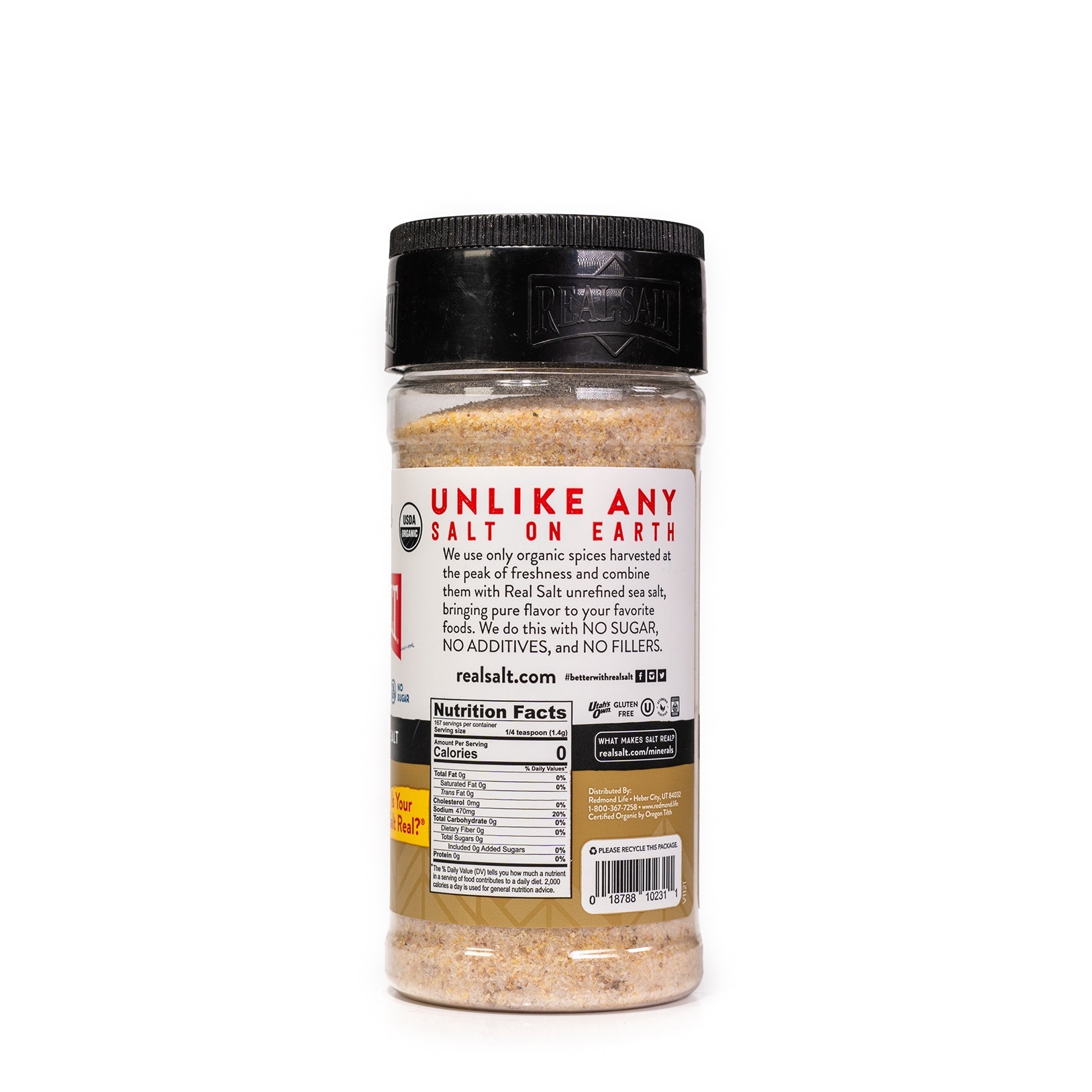 Real Salt Onion Salt Seasoning Shaker