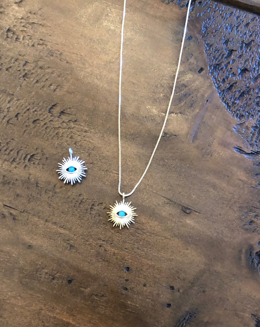 evil eye pendant necklace