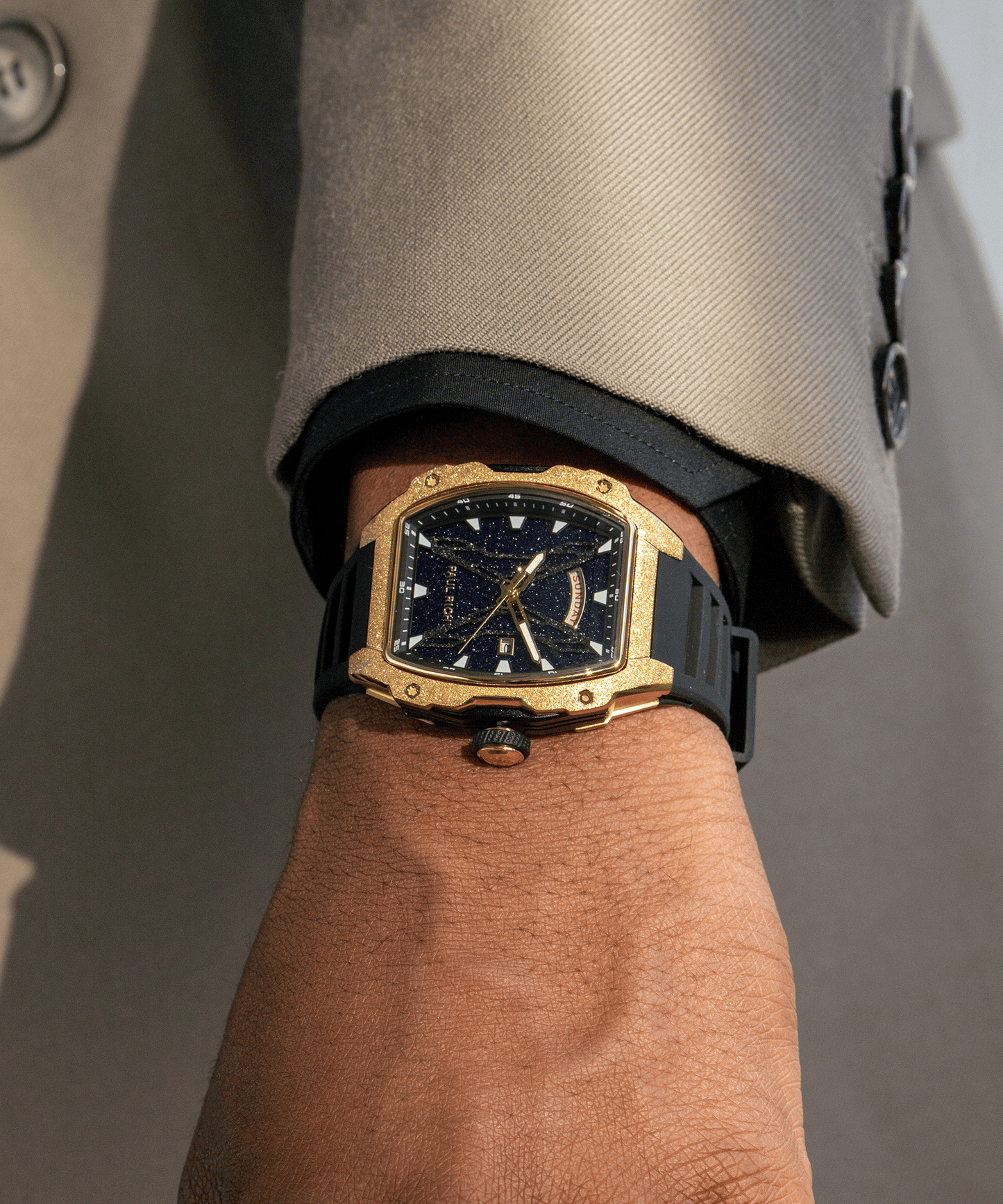 Astro Day & Date Mason Gold