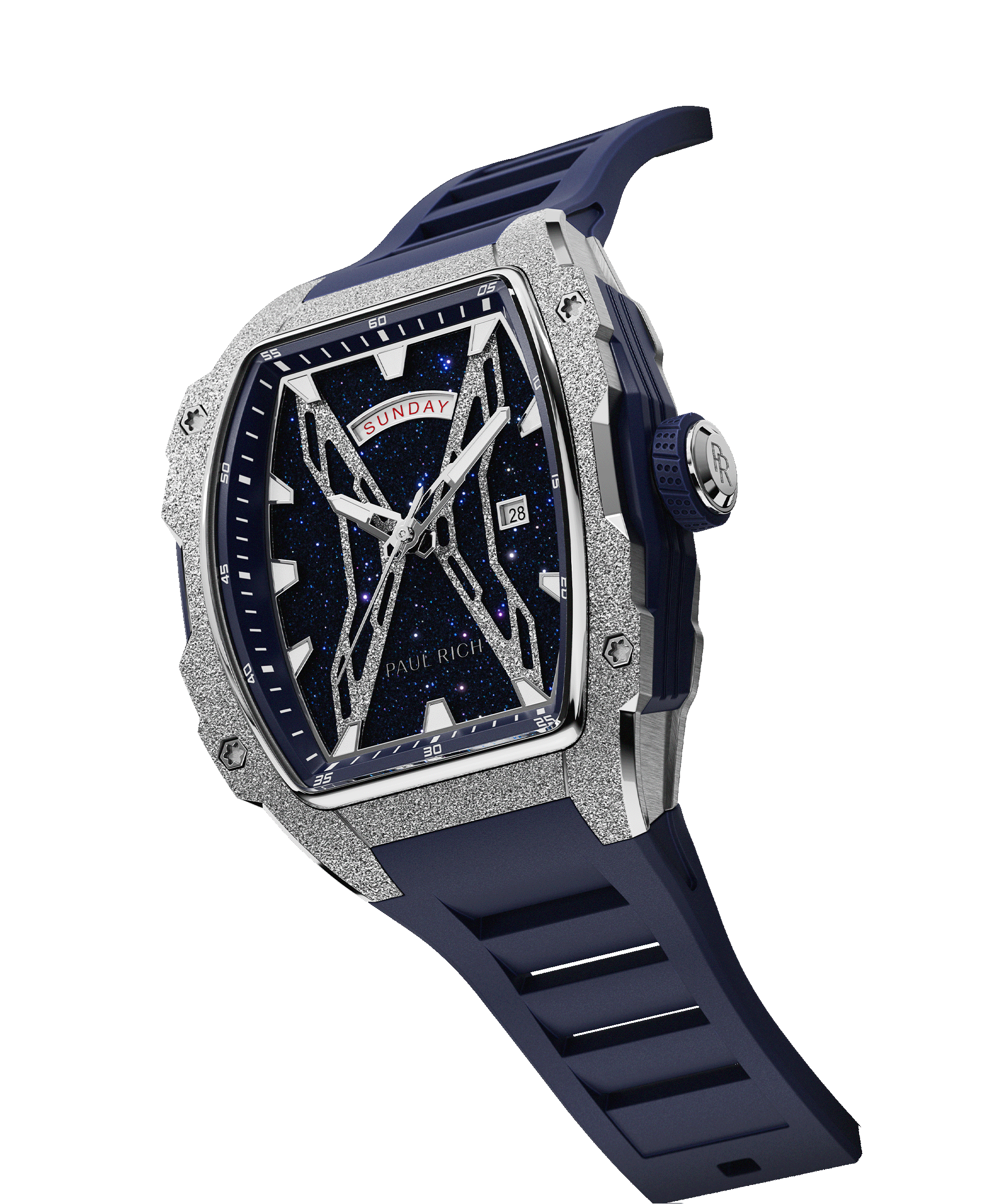 Astro Day & Date Lunar Silver