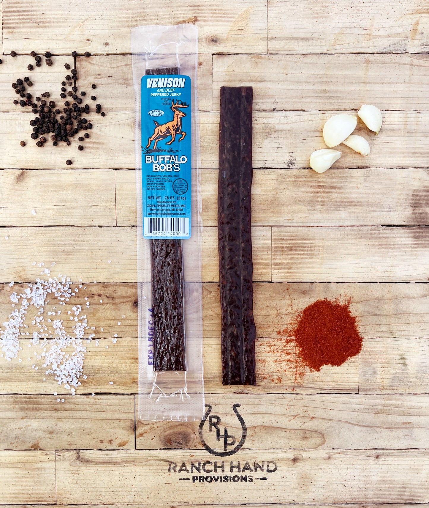 Venison Jerky — Peppered