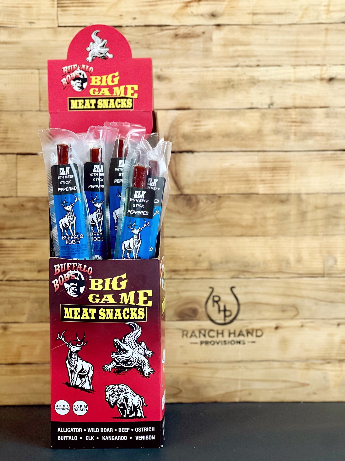 Elk Jerky Stick — Peppered