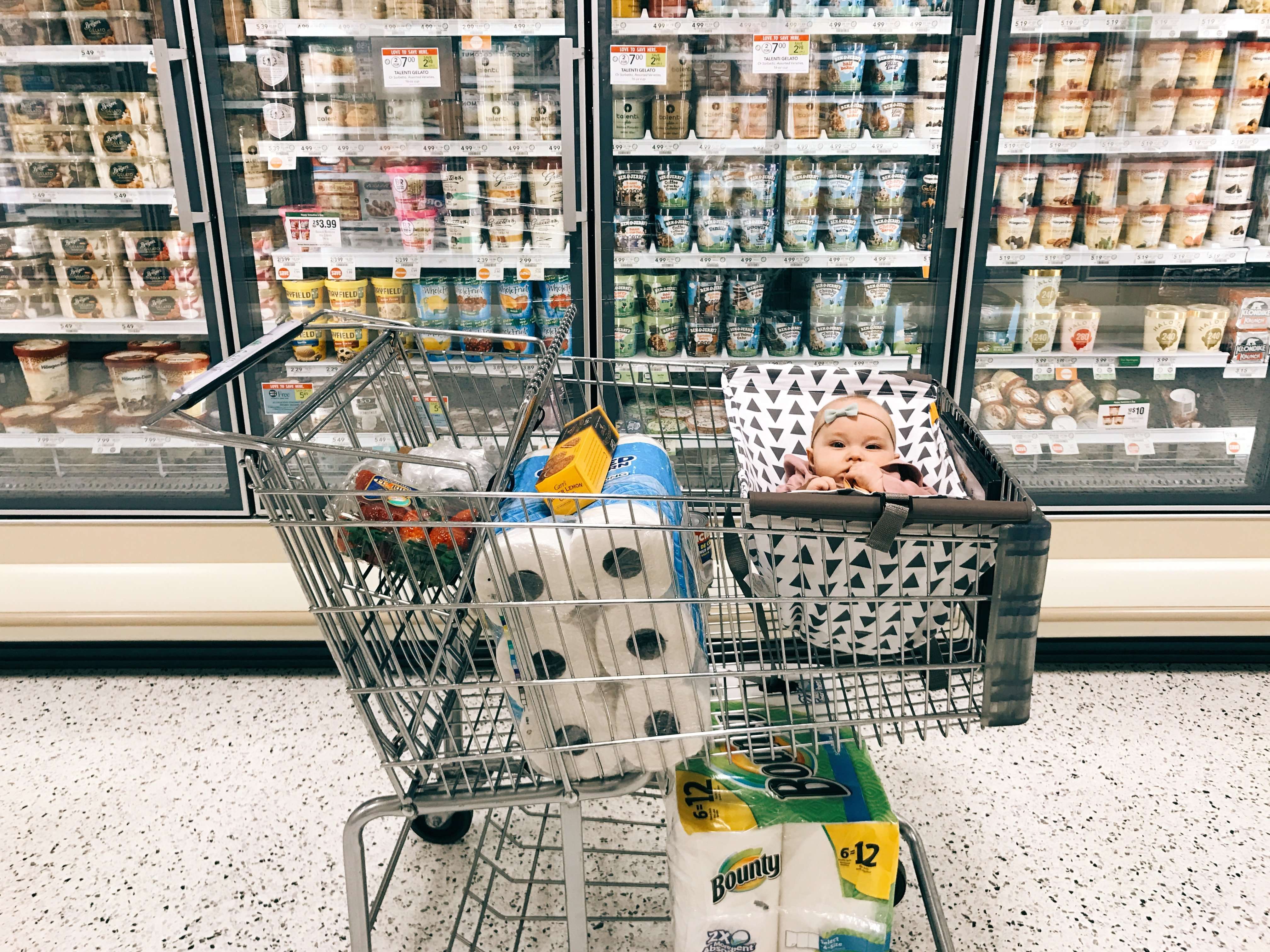 Baby Shopping Cart Hammock | Triangles