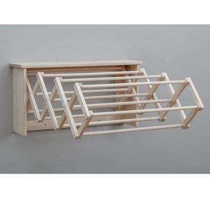 Collective Wall Clothes Drying Rack ~ Solid Maple Hardwood, Folding, Hand Built in USA