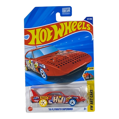 Hot Wheels '70 Plymouth Superbird | Art Cars Series 7/10