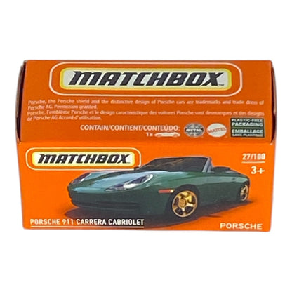 Matchbox Porsche 911 Carrera Cabriolet - Power Grabs - Matchbox Series 27/100