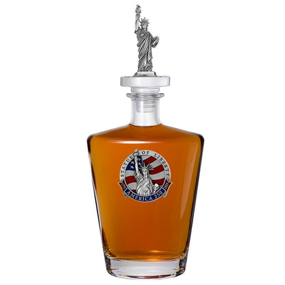 America's 250th Anniversary Statue of Liberty Royal Decanter with 3D Top
