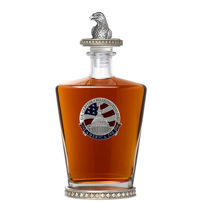 America's 250th Anniversary Capitol Dome Royal Decanter w/ Eagle Head 3D Top-Diamond Accents