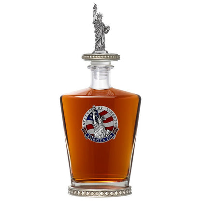 America's 250th Anniversary Statue of Liberty Royal Decanter w/ 3D Top-Diamond Accents