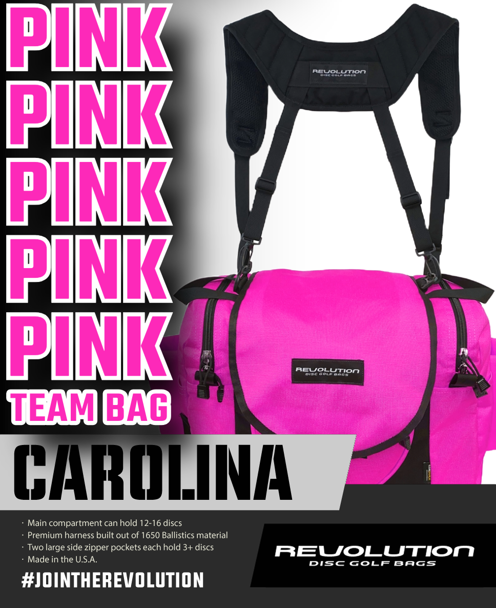 Revolution Carolina Team V3 Disc Golf Bag - Brilliant Rose