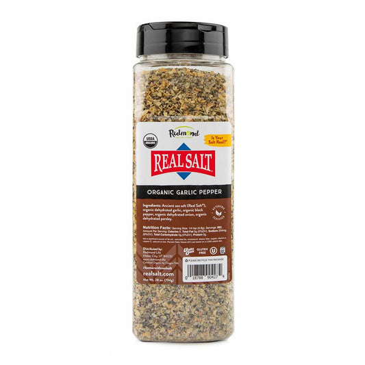 Real Salt® Organic Garlic Pepper (28 oz.)