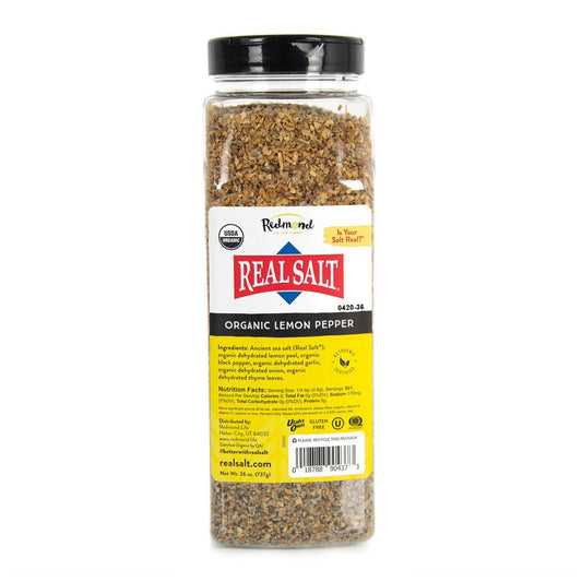 Real Salt® Organic Lemon Pepper (26 oz.)