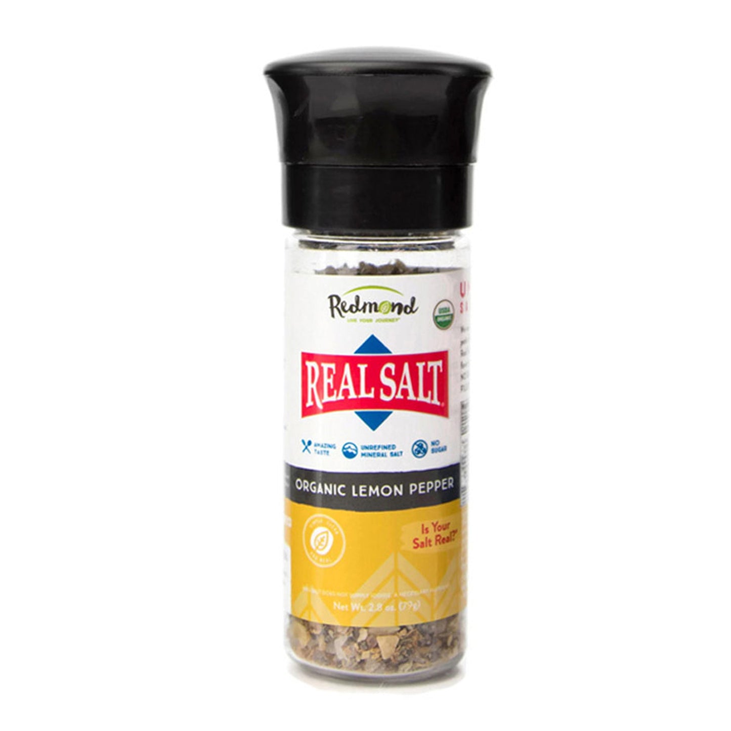 Real Salt® Organic Lemon Pepper Grinder