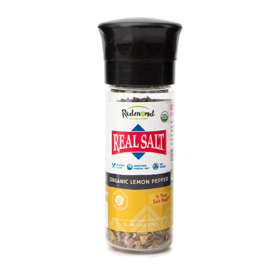 Real Salt® Organic Lemon Pepper Grinder