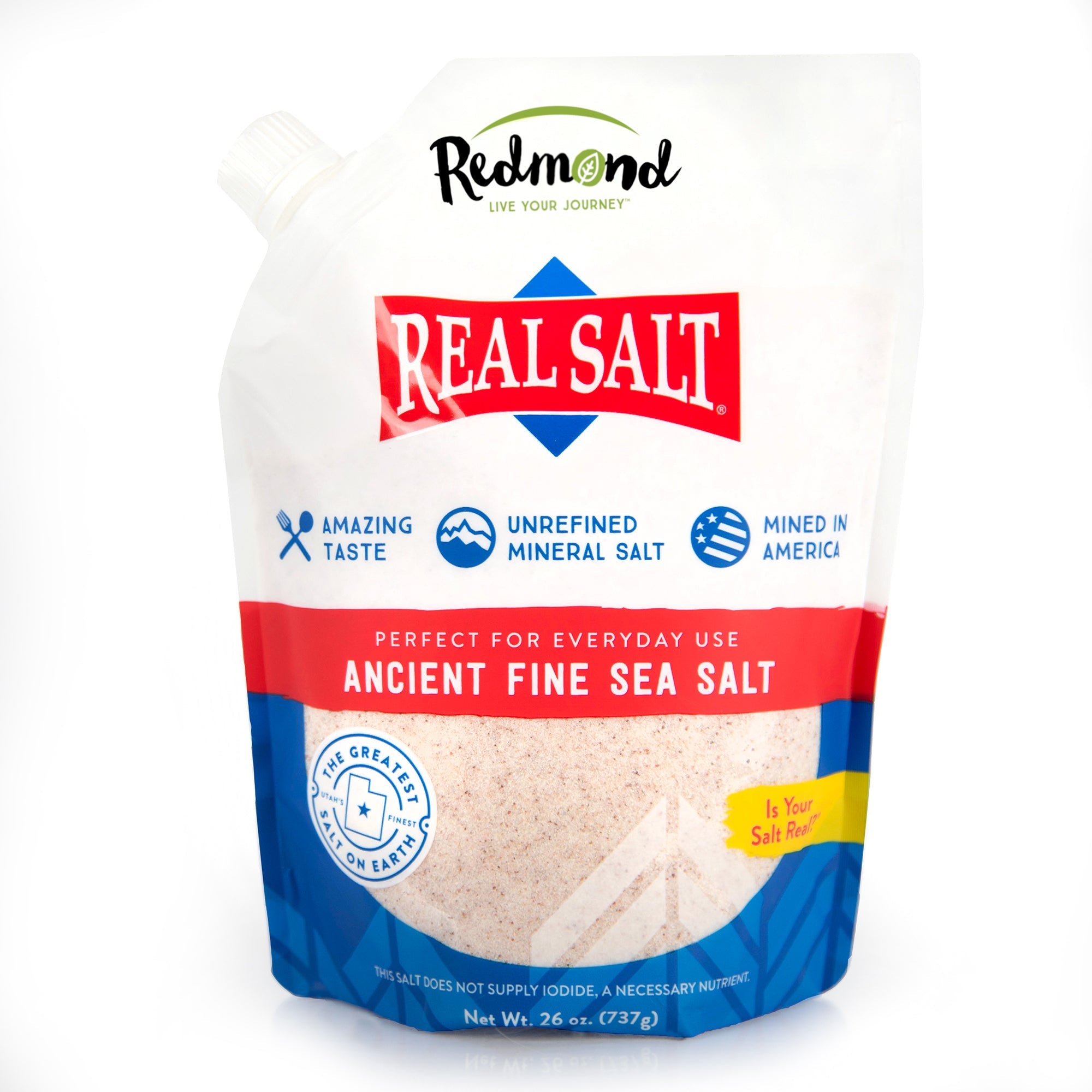 Real Salt Fine 26 oz Pouch